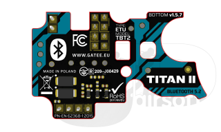 Gate Titan II Bluetooth for Version 2 / Front Wired