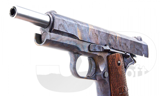 Cybergun Colt Licensed Auto-Ordnance 1911 Marble & Wood Grip (C12)