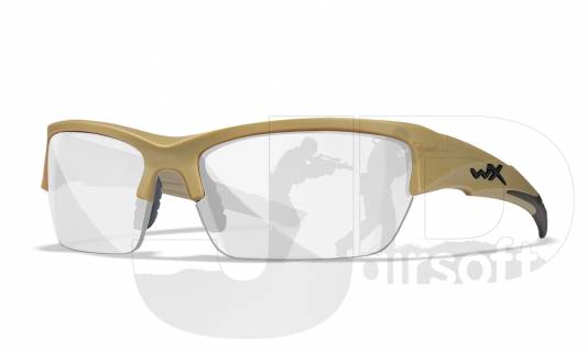 Wiley X VALOR 2.5 - Tan Frame Clear/Grey/Light Rust