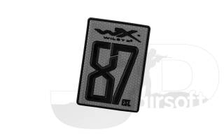 Wiley X 87est. Patch / 55 x 80 mm / Grey