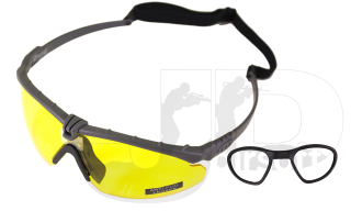 Nuprol Battle Pro's (Yellow Lense) /w inserts / Grey