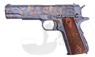 Cybergun Colt Licensed Auto-Ordnance 1911 Marble & Wood Grip (C12)