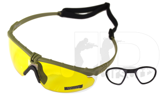 Nuprol Battle Pro's (Yellow Lense) /w inserts / Green