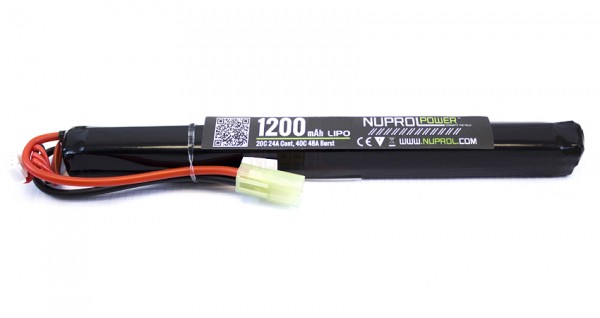 NP Power 7.4v 1200mAh 20C Lipo Stick Slim Type