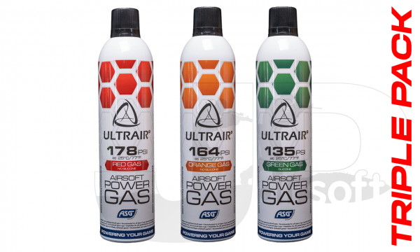 ASG ULTRAIR Power Propellent Gas Triple Pack